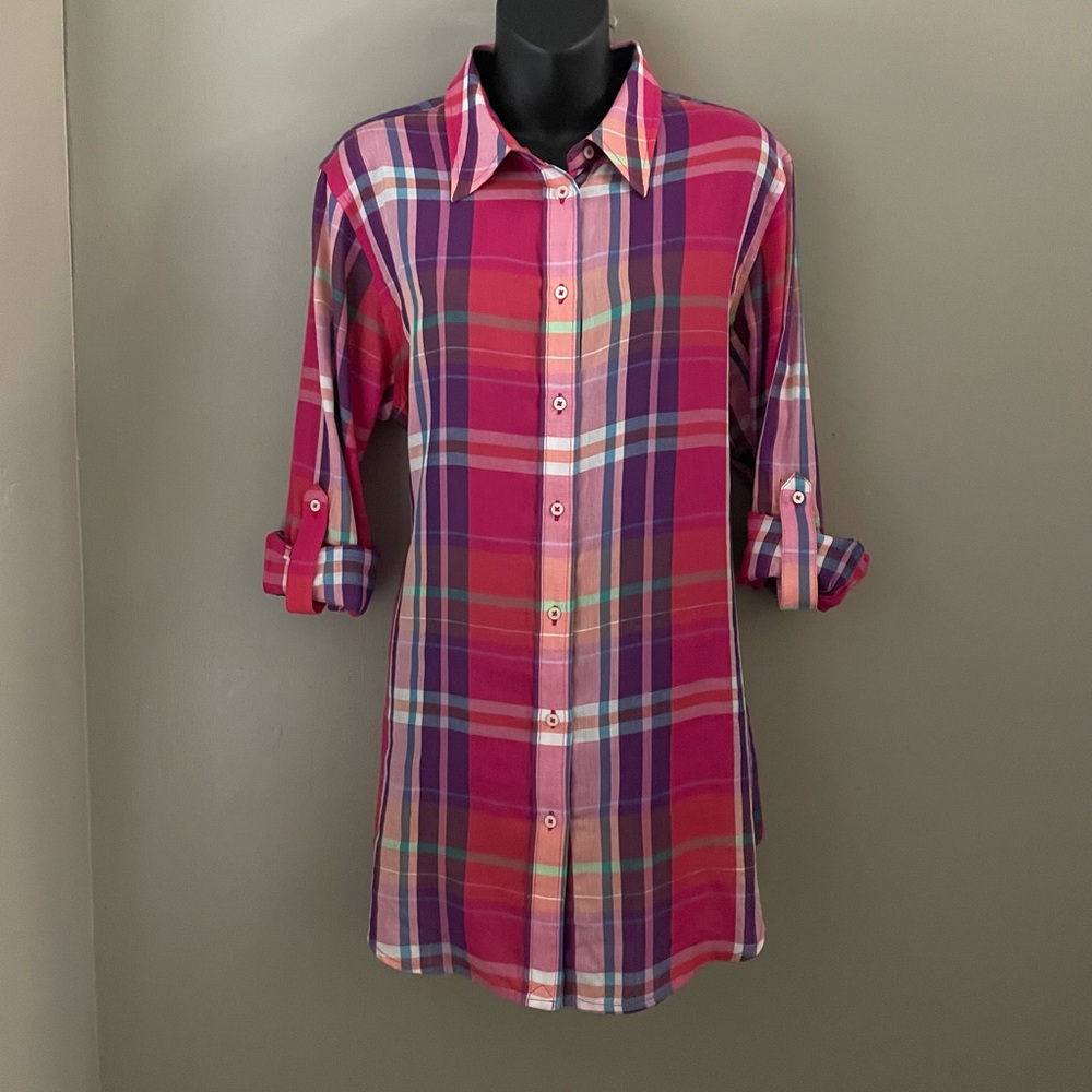 Ralph Lauren Plaid Button Down Tunic